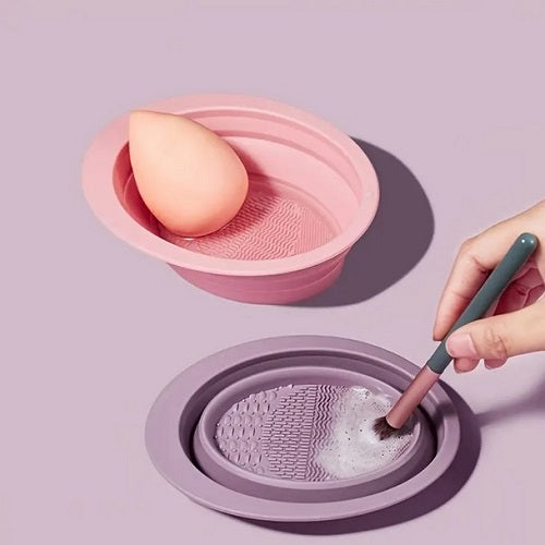 Collapsible Silicone Brush Cleaner